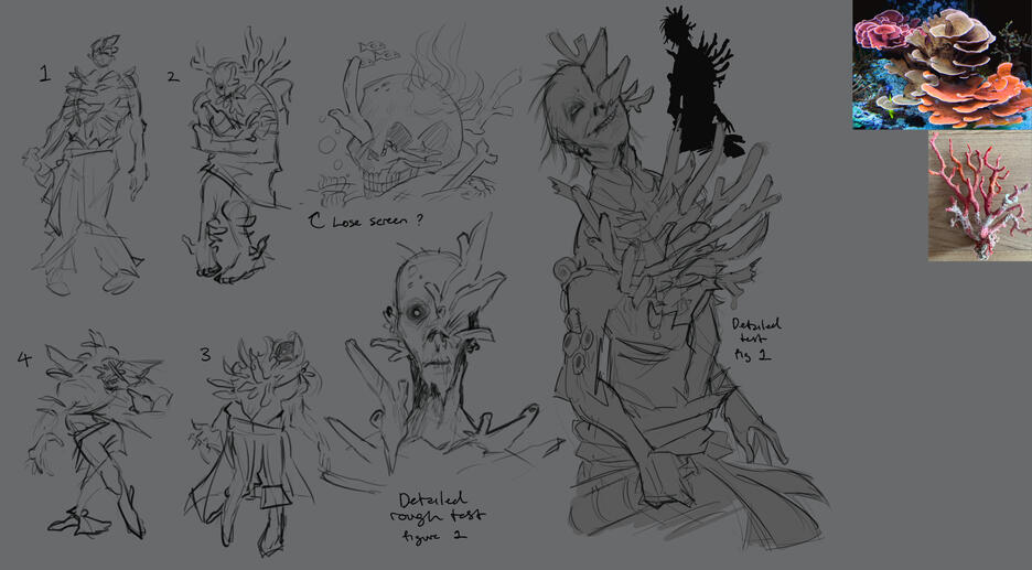 Concept art of zombie